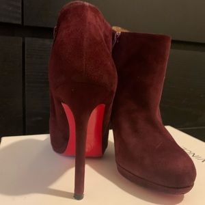 Christian Louboutin Suede Ankle Boots